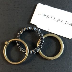 Silpada K&R “Destinations Stack” Rings